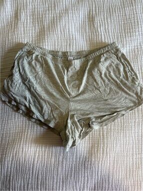 stars above Light Grey Button-Front Sleep Shorts